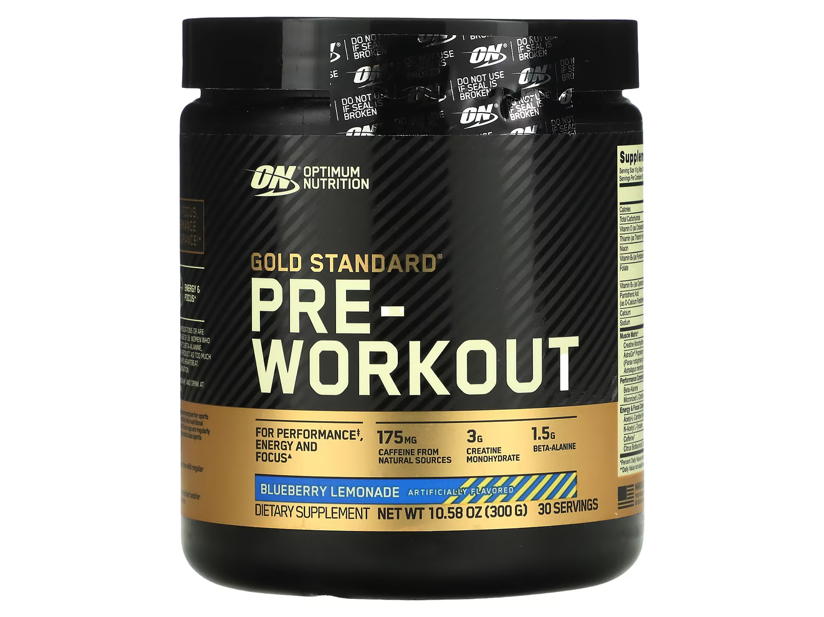 GOLD STANDARD PRE-WORKOUT Blueberry Lemonade: retailer-supplied image
